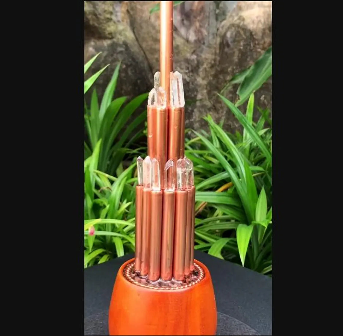 19 Copper Orgone Tower Quartz Crystals