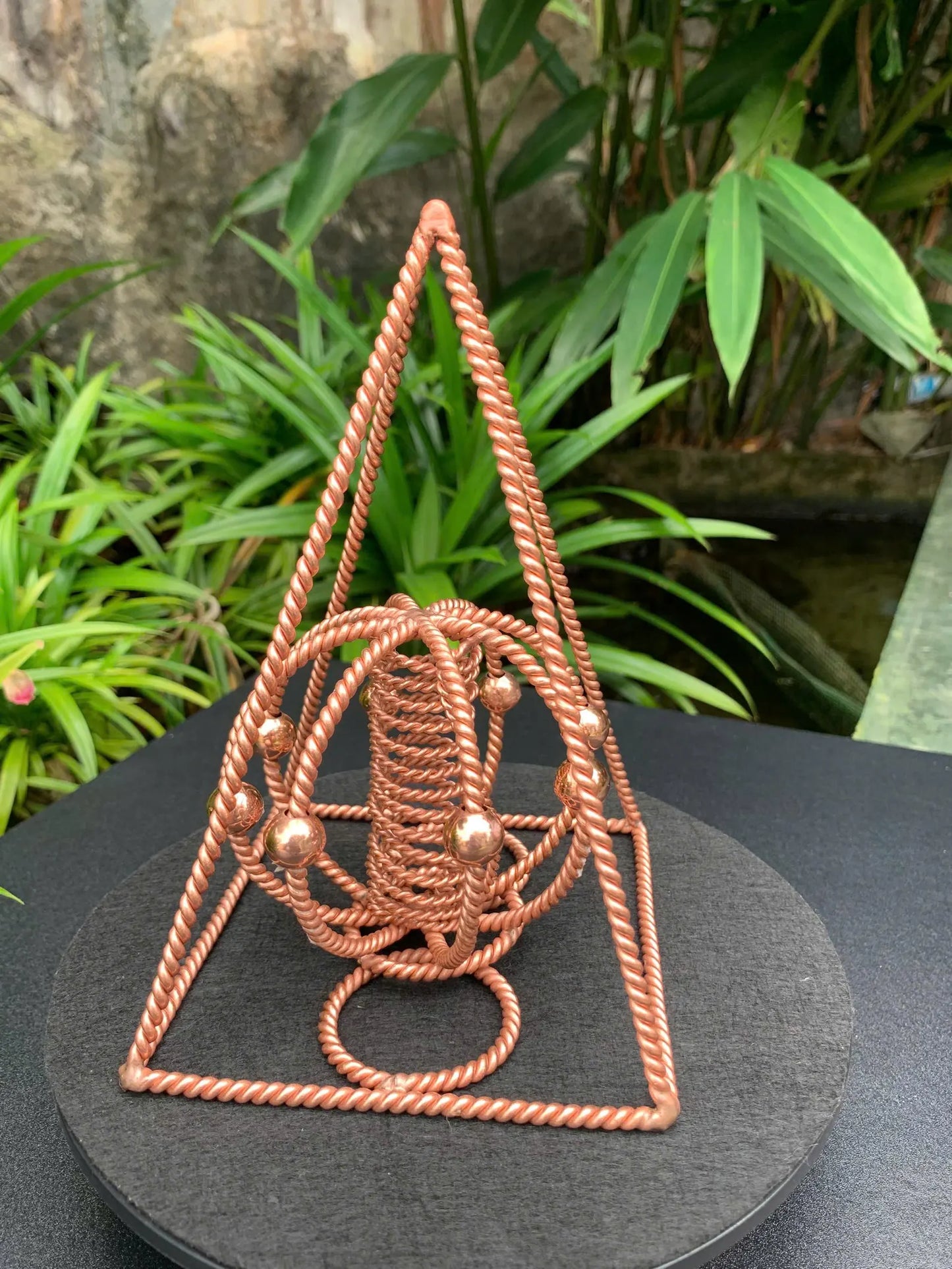 Nubian Red Copper Pyramid with Harmonizer