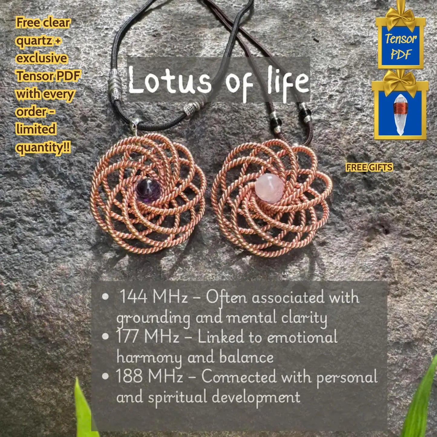 Tensor Pendant, Flower Of Life Pendant
