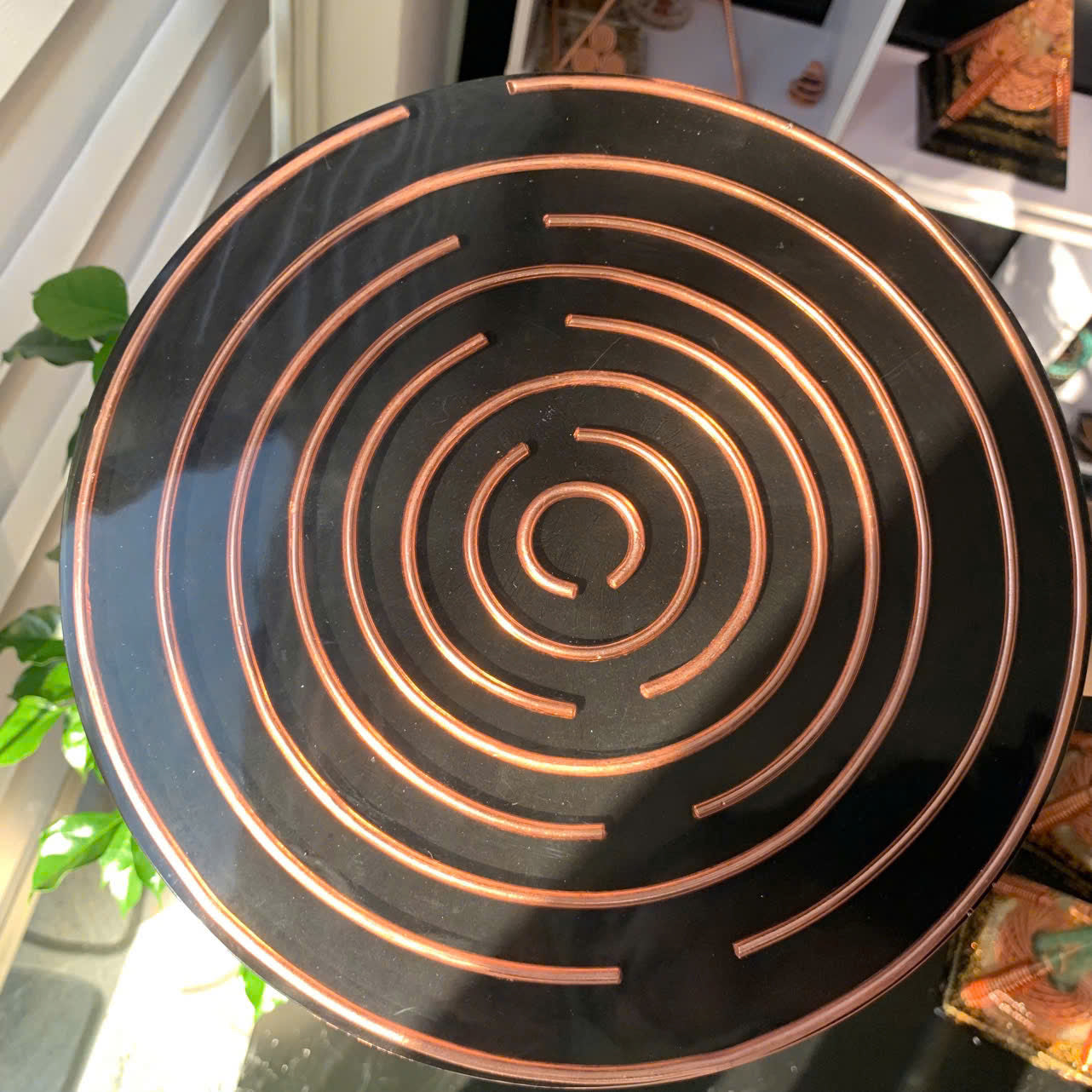 Dual-Sided Energy Plate, Lakhovsky Coil & Shungite, Tensor Rings 177+432MHz, Triskelion Base, Chakra Grid Tool, Tensor Store, Reiki Tools