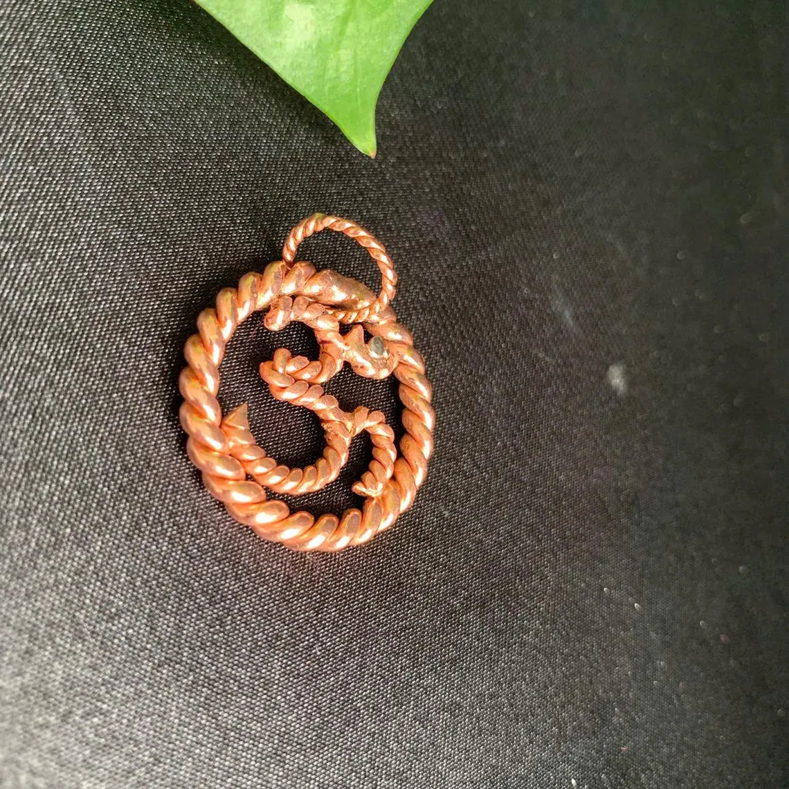 Om Aum Omkaram Pranava Copper Pendant 432Mhz