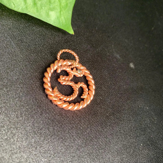 Om Aum Omkaram Pranava Copper Pendant 432Mhz