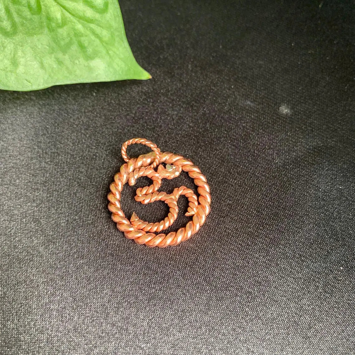 Om Aum Omkaram Pranava Copper Pendant 432Mhz