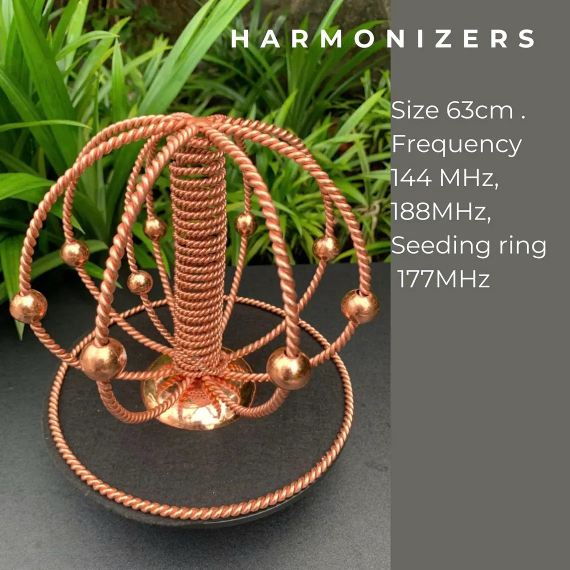 Copper Tensor Harmonizer with Seeding Ring