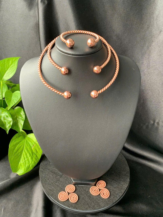 Lakhovsky Copper Ring Set