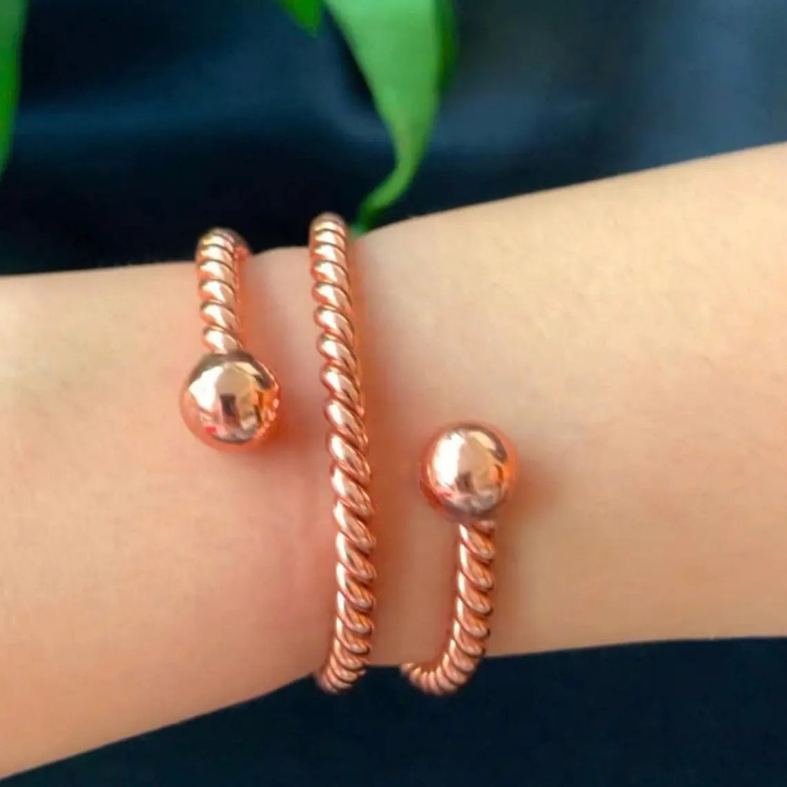 Infinity Twist Copper Bracelet