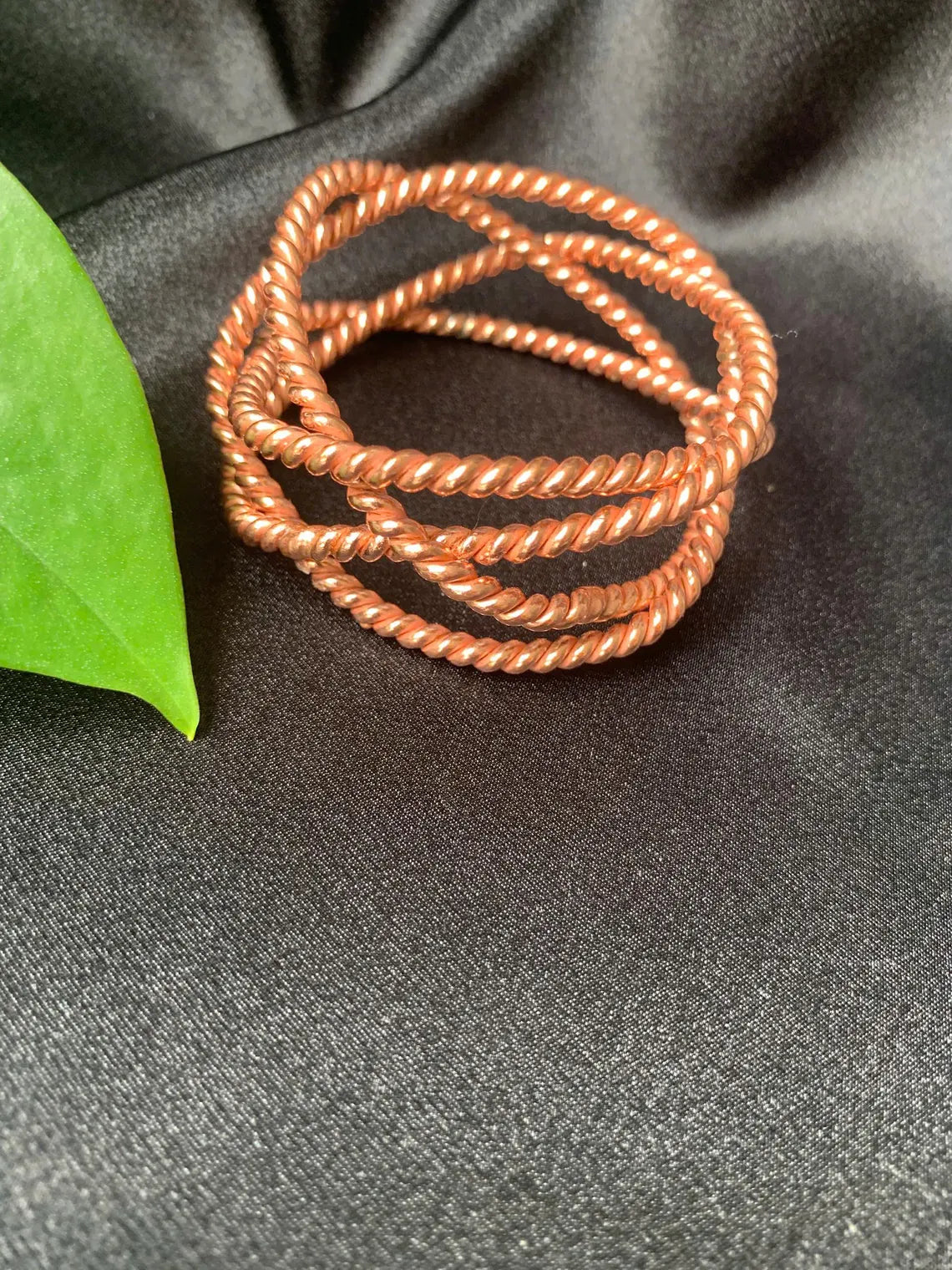 Celestial Convergence Bracelet – 4-Ring Copper Tensor Sphere