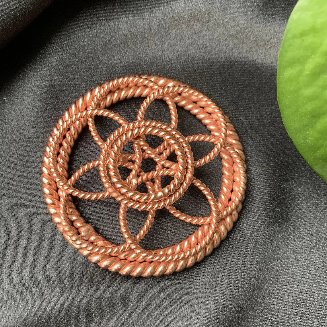 Flower of Life Copper Disc
