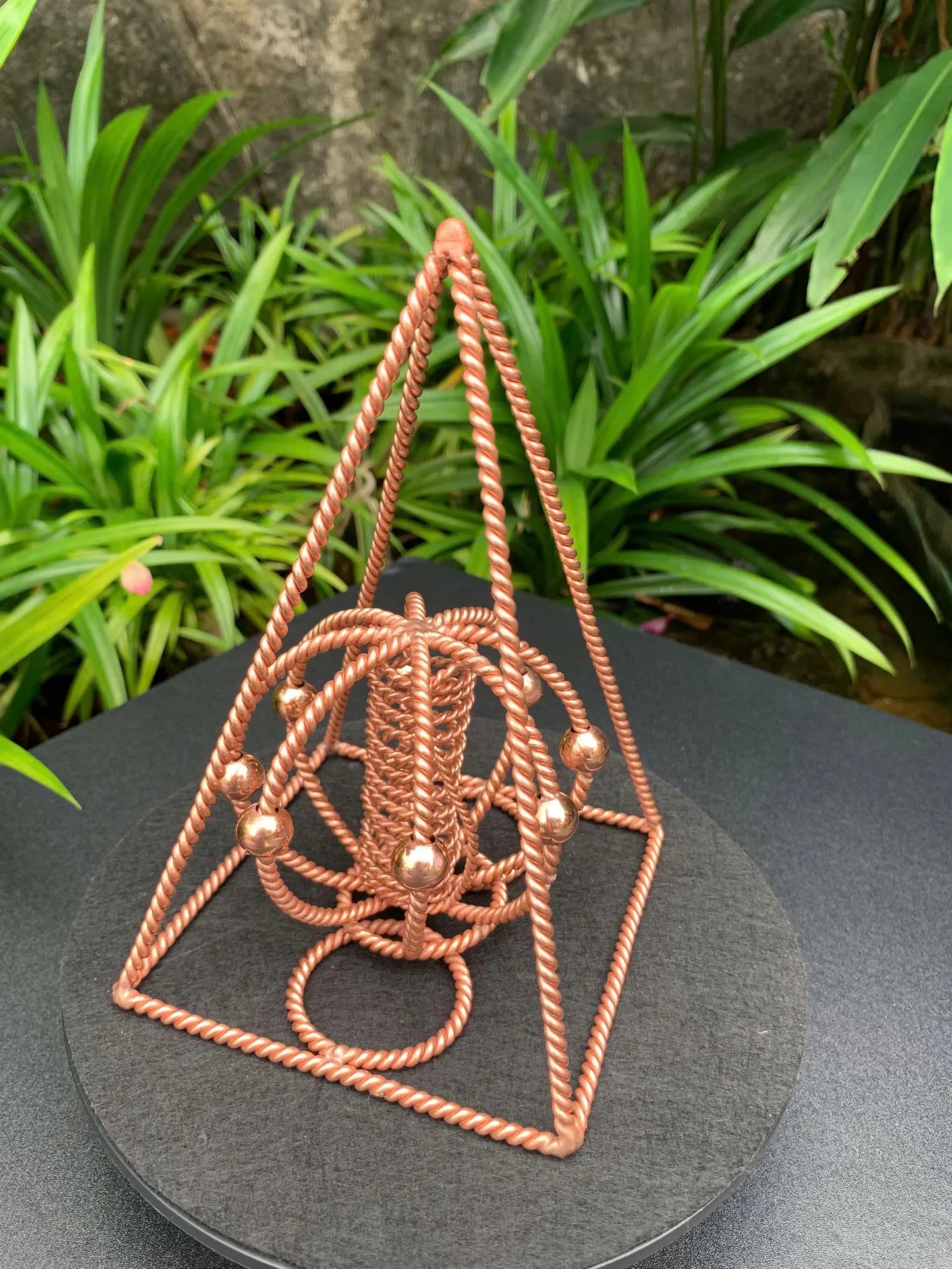 Nubian Red Copper Pyramid with Harmonizer