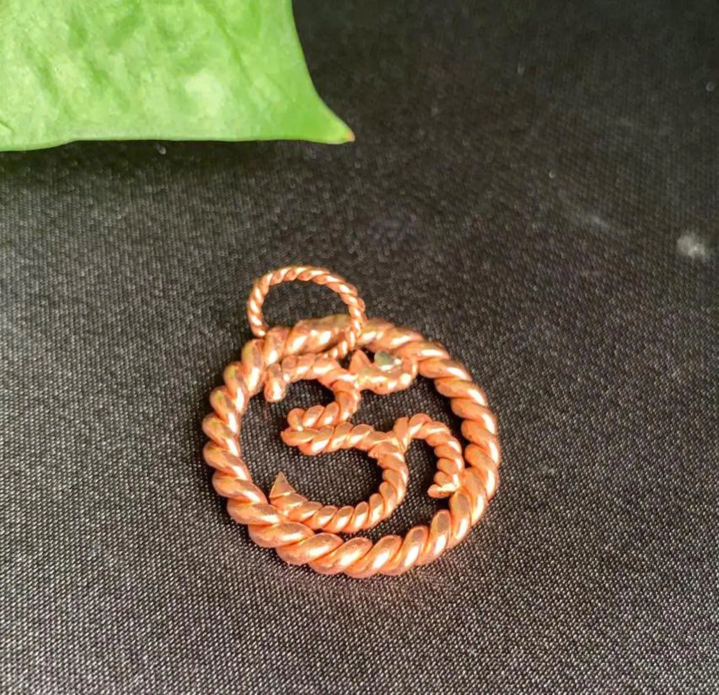 Om Aum Omkaram Pranava Copper Pendant 432Mhz