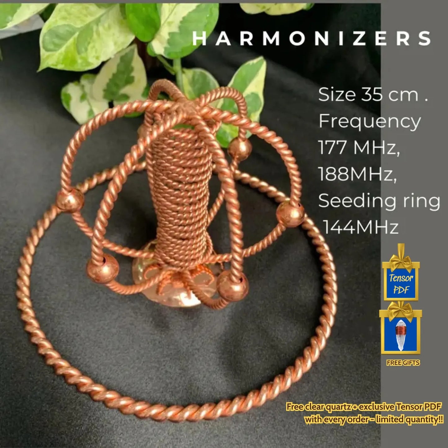 Copper Tensor Harmonizer with Seeding Ring