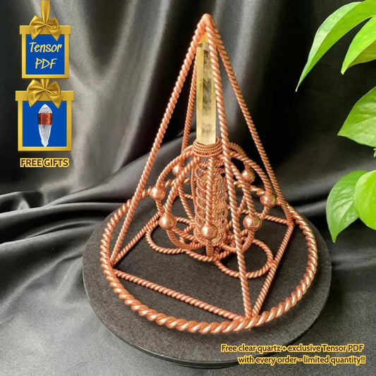 Pyramid with Citrine Crystal