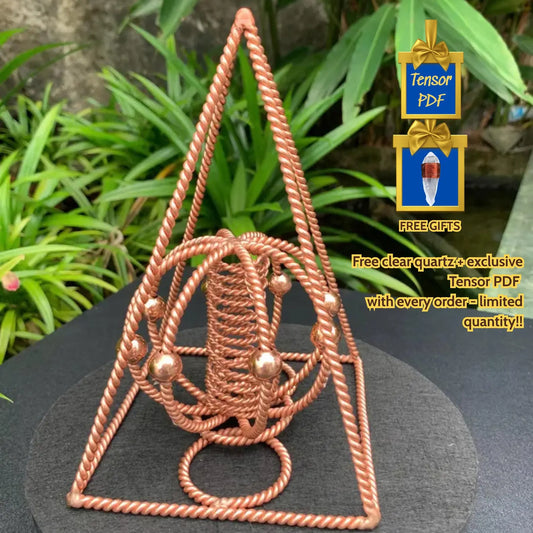 Nubian Red Copper Pyramid with Harmonizer