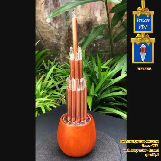 19 Copper Orgone Tower Quartz Crystals